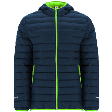 NORWAY SPORT Мягкая спортивная куртка с наполнителем похожим на пух, цвет морской синий, флуоресцентный зеленый  размер L - RA50970355222- Фото №1