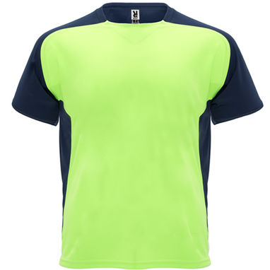BUGATTI Футболка з коротким рукавом, колір fluor green, navy blue  розмір S - CA63990122255- Фото №1