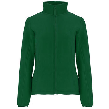 ARTIC WOMAN Флисовая куртка с воротником на высокой подкладке и усиленными швами в тон, цвет бутылочный зеленый  размер S - CQ64130156- Фото №1