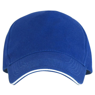 ERIS 5 панельна кепка з контрастним сендвічем, колір яскраво-синій  розмір ONE SIZE - GO70199005- Фото №1