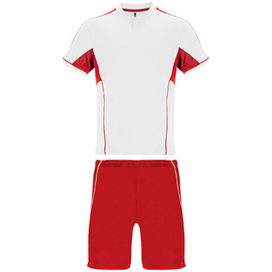 BOCA Спортивний комплект комбінований з трьох тканин:, колір білий, червоний  розмір M - CJ0346020160- Фото №1