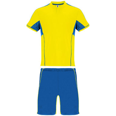 BOCA Спортивний комплект комбінований з трьох тканин:, колір жовтий, яскраво-синій  розмір L - CJ0346030305- Фото №1