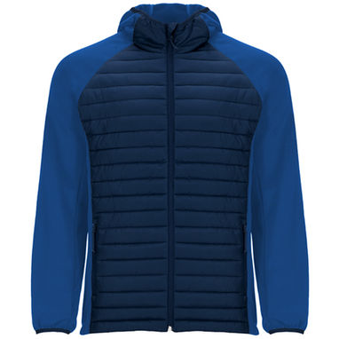 MINSK Куртка мужская комбинированная из двух тканей:, цвет морской синий, королевский синий  размер S - CQ1120015505- Фото №1