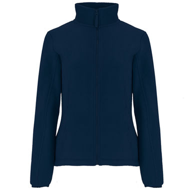 ARTIC WOMAN Флисовая куртка с воротником на высокой подкладке и усиленными швами в тон, цвет морской синий  размер S - CQ64130155- Фото №1