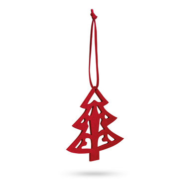 DARIO. Набір з 3 новорічних декорацій, колір червоний - 99323-105- Фото №1