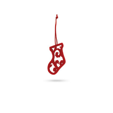 JUBANY. Набір з 5 різдвяних прикрас, колір червоний - 99324-105- Фото №1