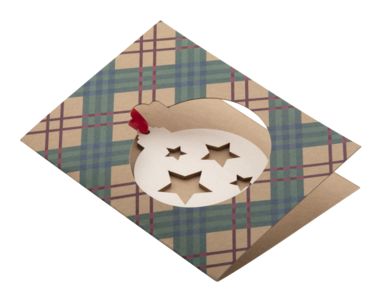 Листівка різдвяна куля TreeCard Eco  С6, колір натуральний - AP718645-B- Фото №1