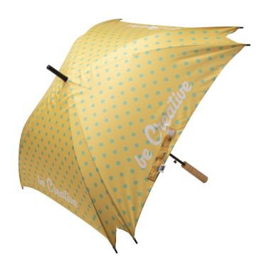 Зонт CreaRain Square RPET, цвет белый - AP718691- Фото №1
