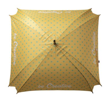 Зонт CreaRain Square RPET, цвет белый - AP718691- Фото №2