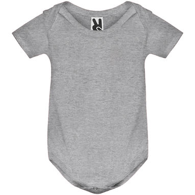 HONEY Боді для немовляти з коротким рукавом гладкої в'язки, колір сірий  розмір 9 MESES - BD720010358- Фото №1