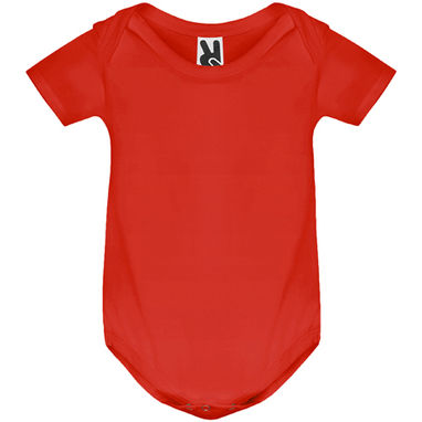 HONEY Боді для немовляти з коротким рукавом гладкої в'язки, колір червоний  розмір 9 MESES - BD720010360- Фото №1