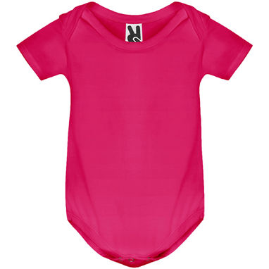 HONEY Боди для младенца простой вязки с коротким рукавoм, цвет темно-розовый  размер 3 MESES - BD720010478- Фото №1