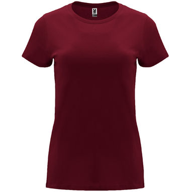 CAPRI Жіноча футболка з коротким рукавом, колір гранатовий  розмір S - CA66830157- Фото №1