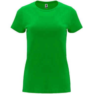 CAPRI Женская футболка с коротким рукавом, цвет травяной зеленый  размер S - CA66830183- Фото №1