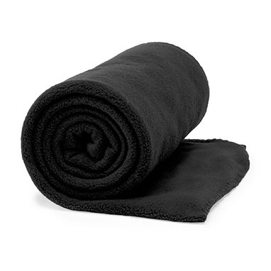 Однотонное одеяло из флиса плотностью 180 г/м², цвет черный - BK5621S102- Фото №1