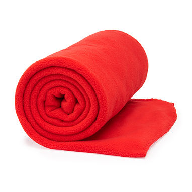 Однотонное одеяло из флиса плотностью 180 г/м², цвет красный - BK5621S160- Фото №1