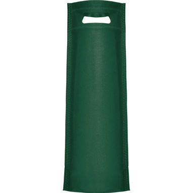 Термосумка для бутылок из нетканного материала со вставкой в основании и гибкими ручками, цвет темно-зеленый - BO7502M0256- Фото №1