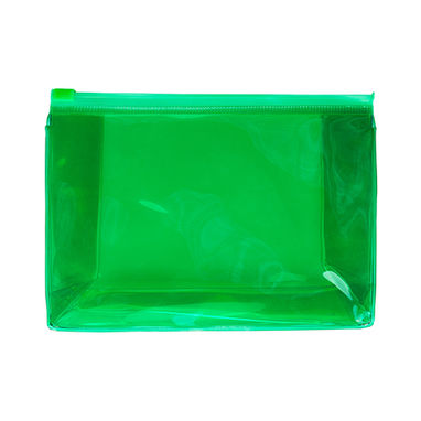 Косметичка з напівпрозорого PVC з повітронепроникною прокладкою, колір зелена папороть - BO7511S1226- Фото №1