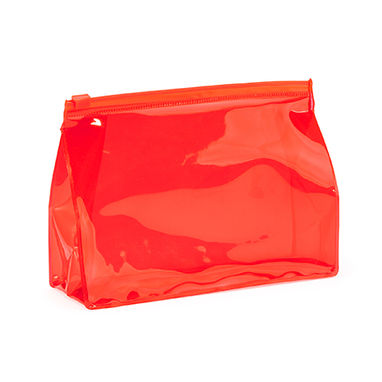 Косметичка из полупрозрачного PVC с воздухонепроницаемой прокладкой, цвет апельсиновый - BO7511S131- Фото №2