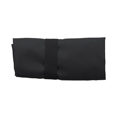 TOCO Складана сумка для покупок з м'якого 190T поліестеру з декоративною строчкою, колір чорний - BO7522S102- Фото №1