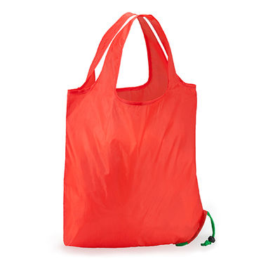 FOCHA Складная сумка для покупок из мягкого 190T полиэстера с затяжным шнурком, цвет апельсиновый - BO7523S131- Фото №2