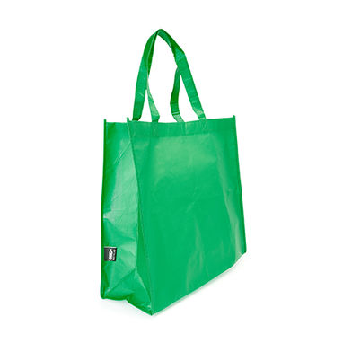 Багаторазова сумка для покупок з матовою ламінованої оздобленням, колір білий - BO7535S101- Фото №2