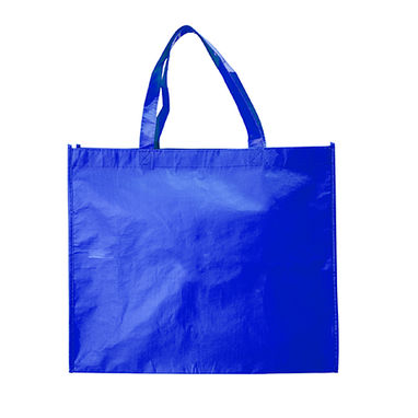 Многоразовая сумка для покупок с матовой ламинированной отделкой, цвет яркий синий - BO7535S105- Фото №1