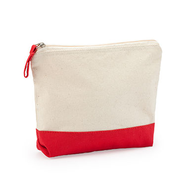 Багатоцільова сумка з бавовни 280 г/м² з двоколірним дизайном, колір необроблений, червоний - BO7537S12960- Фото №2