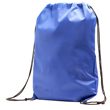 LARUS Рюкзак на веревках из мягкого полиэстера с усиленными углами, цвет яркий синий - BO7550S105- Фото №1