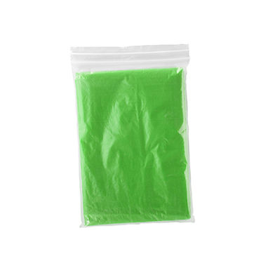 Прозрачный дождевик с капюшоном и прорезями для рук руки, цвет зеленый папоротник - CB5601S1226- Фото №1