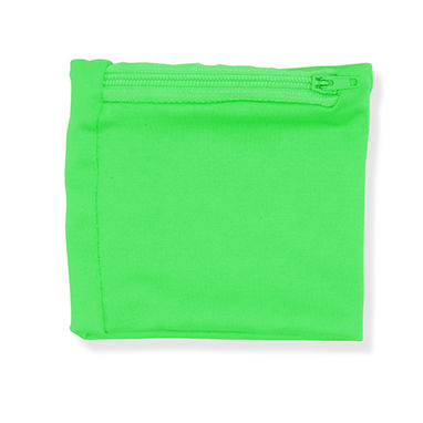 Эластичный браслет с соответствующего цвета карманом на молнии, цвет зеленый папоротник - CP7105S1226- Фото №1