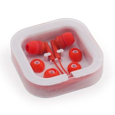 Навушники в чохлі з PS, колір червоний - EP3300S160- Фото №2