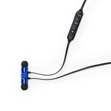 Бездротові алюмінієві навушники з вбудованими пультом управління і мікрофоном, колір яскравий синій - EP3303S105- Фото №1
