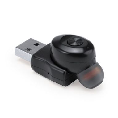 Беспроводная гарнитура USB подзарядки на магнитном креплении, цвет черный - EP3304S102- Фото №2