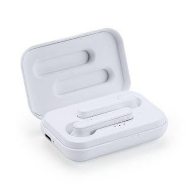 Беспроводные наушники с Bluetooth 5, цвет белый - EP3305S101- Фото №2