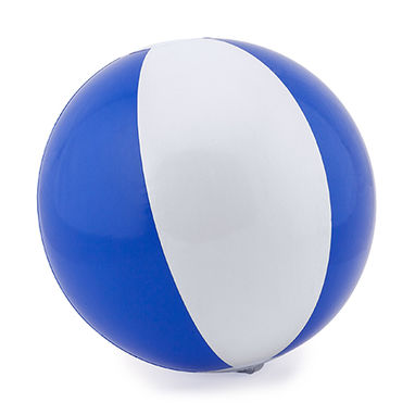 Надувна куля з PVC, колір білий, яскравий синій - FB2150S10105- Фото №1