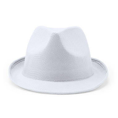 Шляпа из полиэстера, цвет белый - GO7060S101- Фото №1