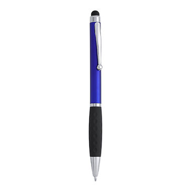 Ручка с поворотным механизмом в корпусе из ABS с сенсором, цвет яркий синий - HW8006S105- Фото №1
