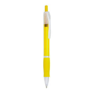 Шариковая ручка с нажимным механизмом, цвет желтый - HW8008S103- Фото №1