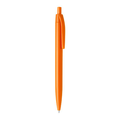 Ручка с нажимным механизмом в корпусе из ABS в ​​различных цветах, цвет апельсиновый - HW8010S131- Фото №1