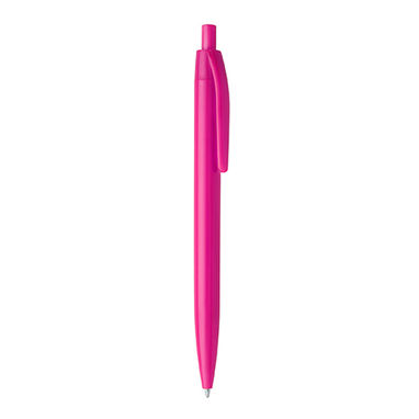 Ручка с нажимным механизмом в корпусе из ABS в ​​различных цветах, цвет фуксия - HW8010S140- Фото №1