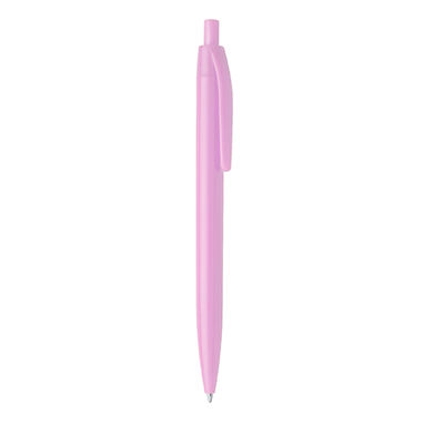Ручка з натискним механізмом в корпусі з ABS в різних кольорах, колір світло-рожевий - HW8010S148- Фото №1