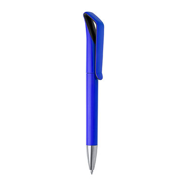 Ручка с поворотным механизмом в двухцветном глянцевом корпусе из ABS, цвет черный яркий - HW8011S10205- Фото №1
