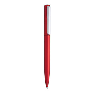 Ручка с поворотным механизмом в корпусе из ABS с металлической отделкой, цвет красный - HW8012S160- Фото №1