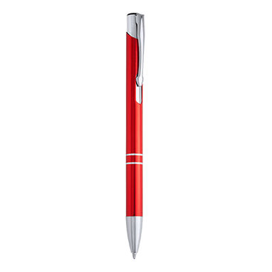 Ручка шариковая с алюминиевым корпусом и нажимным механизмом, цвет белый - HW8013S101- Фото №2