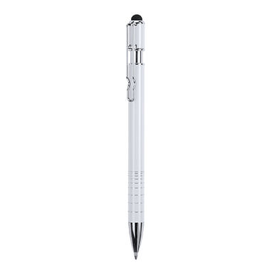 Металлическая ручка с нажимным механизмом, цвет белый - HW8014S101- Фото №1