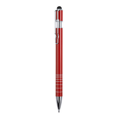 Металлическая ручка с нажимным механизмом, цвет красный - HW8014S160- Фото №1