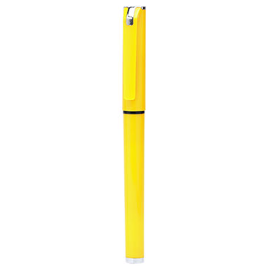 JAVARI Ручка-роллер с металлическим наконечником, цвет желтый - HW8016S103- Фото №1