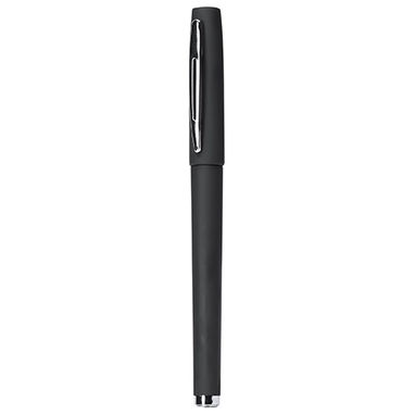 COLOMA Ручка-роллер с металлическими зажимом и наконечником, цвет черный - HW8017S102- Фото №1