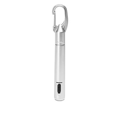 Кулькова ручка зі світлодіодним ліхтариком, колір сріблястий - HW8023S1251- Фото №1